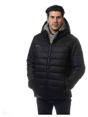 Produktbild von Bauer Supreme Hooded Puffer Team Jacket, Größe:M, Farbe:Schwarz