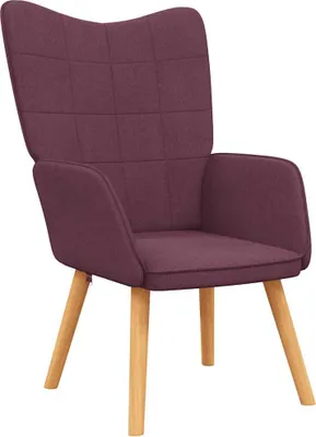 Immagine prodotto di vidaXL Sedia da salotto in tessuto viola