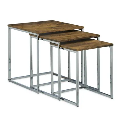 Produktbild von relaxdays Beistelltische 3er Set Metallbeine