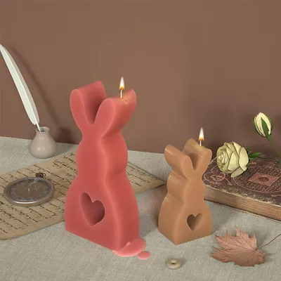 Produktbild von 3D-Paashaas-Schmuck - Silikon - Set aus 2