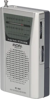 Produktbild von INDIN BC-R60 AM FM batteriebetriebenes tragbares Taschenradio Mini-Radio-Musikplayer, betrieben mit 2 AA-Batterien, kabelloser Lautsprecher fuer Haus und Outdoor