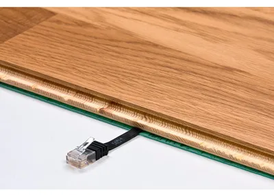Produktbild von Goobay CAT 6 Flach-Patchkabel, U/UTP, Schwarz, 5 m, Kupfermaterial