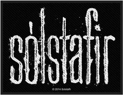 Immagine prodotto di Solstafir - Taglia standard - Toppa - Logo in poliestere RO6334 (Taglia unica) (Nero/Bianco)