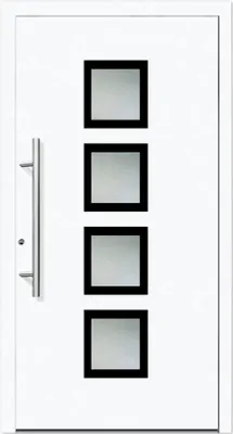 Produktbild von Haustür Aluminium/PVC Smart A08 2.0 RC2 weiß 1000 x 2100 Links inkl. Beschlagset,Stangengriff,Profilzylinder inkl. 3 Sch