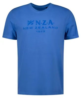 Produktbild von NZA New Zealand Auckland Herren T-Shirt Regular Fit Blau 100% Baumwolle, Gr. XXL