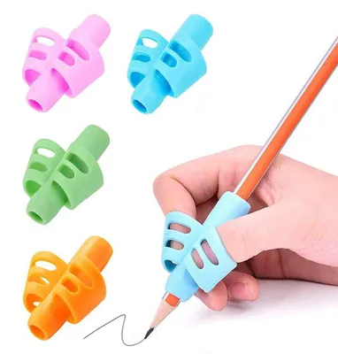 Produktbild von 4-teilige Schreibhilfe für Kinder, Stifthalter, Lernhilfe, Griff