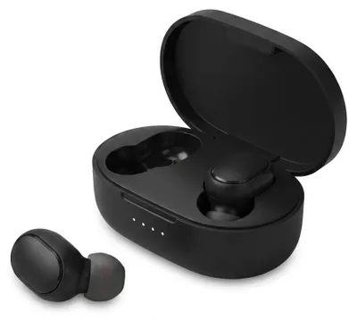 Productafbeelding van Draadloze Bluetooth-oordopjes voor sport, met stereogeluid, oplaadcase en apparaat