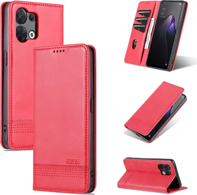 Image de Housse en cuir Oppo Reno8, étui à rabat Portefeuille Fermeture magnétique Support Housse de protection pour Oppo Reno8 Rose