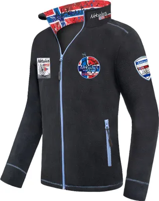 Produktbild von Nebulus Fleecejacke HENSON Herren, warme Fleece Jacke, mit langem Full-Zip Reißverschluss, Q2108 - Herren, schwarz, S