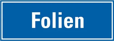 Produktbild von Dreifke® Aufkleber I Hinweisschild Folien, blau/weiß, Folie, selbstklebend, 2...