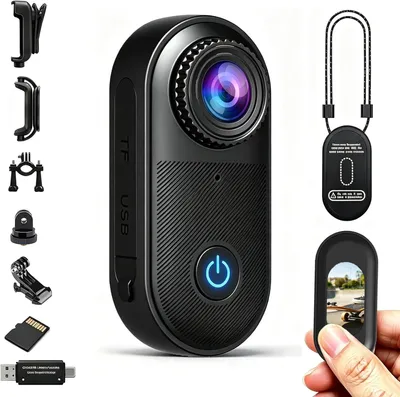 Productafbeelding van Mini bodycam 2,7K - magnetisch - WiFi - POV-camera - zwart