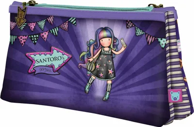 Image de Etui double multi-usages Gorjuss Up and away Violet (21.5 x 11,5 x 5 cm)