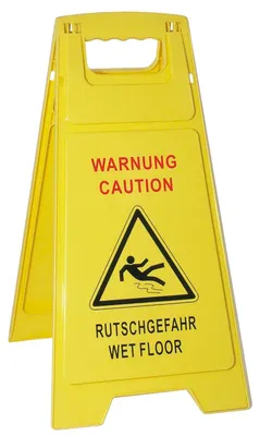 Produktbild von Warnaufsteller Rutschgefahr, Rutschaufsteller, Kunststoff, 60cm Höhe