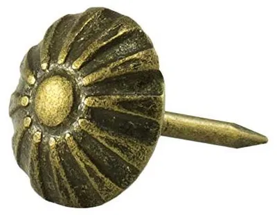 100 Polsternägel Daisy Ø11 mm Antik-Messing