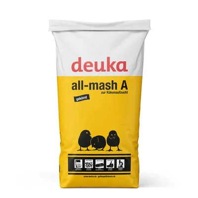 Produktbild von Deuka All-Mash A Korn 25kg o.Cocc. Kükenaufzuchtfutter Geflügel