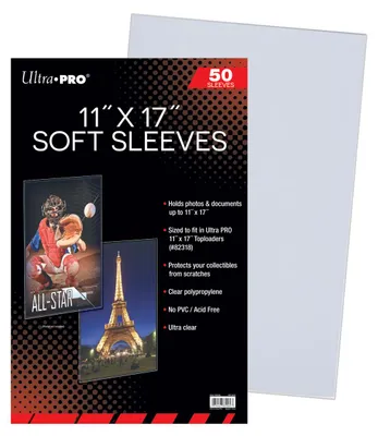 Produktbild von Ultra Pro - Soft Sleeves 11" x 17" (50)