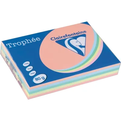 Obrázok produktu pre Clairefontaine 1703C, Laserová/atramentová tlač, A4 (210x297 mm), 500 listy, 80 g/m², Viacfarebný, 107 µm