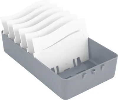 Produktbild von Stylex Lern- und Karteikartenbox - DIN A7 - mit 6 Registern