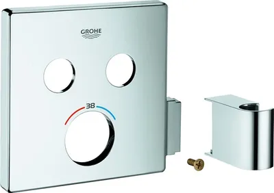 Produktbild von GROHE 49041000 Rosette 49041 eckig für SmartControl chrom