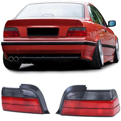 Obrázok produktu pre Zadné svetlo (ľavé/pravé), červené/čierne, pre BMW 3 rady (E36), model Coupe/Cabrio, výroba 1990-1999