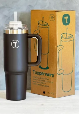 Produktbild von Tupperware® big T Tumbler 1,1 ml Dunkelkastanienbraun