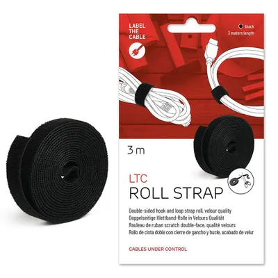 Obrázok produktu pre Label-the-cable LTC ROLL, Syntetický, Čierna, 3000 mm, 16 mm, 3 mm, 1 kusov