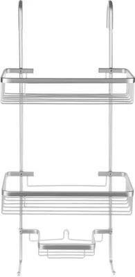 Image de Étagère de douche à suspendre sans percer étagère de douche panier de douche 16721, couleur:argent/ silver