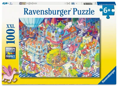 Produktbild von Kinderpuzzle 100 XXL Teile - Trubel in Chaoshausen