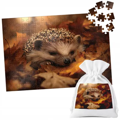 Image de Puzzle Tradycyjne - Zwierzęta Dzikie Leśne Jeż Jeżyk - 252El