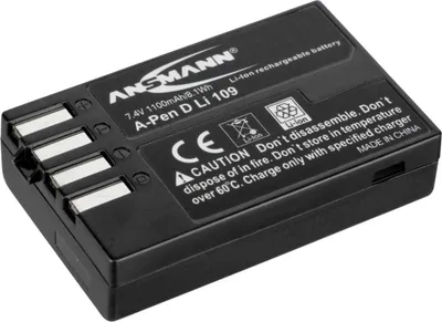 Immagine prodotto di ANSMANN A-Pen D-Li 109 - Batteria - Li-Ion - 1100 mAh - per Pentax K-30, K-70, KP, K-r, K-S1, K-S2