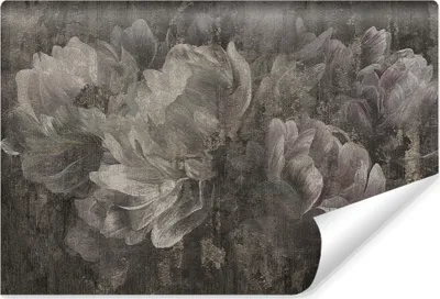 Produktbild von Muralo Vlies Fototapete abstrakte Pfingstrosen BLUMEN Malarei Vintage Stil Br. 315cm x Hö. 210cm