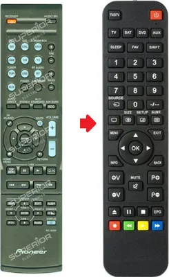 Produktbild von Ersatz Fernbedienung für Pioneer RC-929R für VSX-325 / VSX-531/ VSX-532