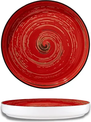 Produktbild von Wilmax Teller 28 cm Rot Porzellan WL-669220/A