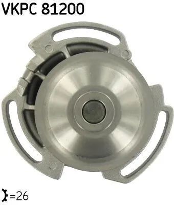 Produktbild von SKF Kühlmittelpumpe Wasserpumpe für VW GOLF II (19E, 1G1) VKPC 81200