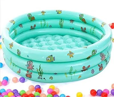 Produktbild von Famanu Kinderpool Aufblasbar - 100 cm x 40 cm, bunt