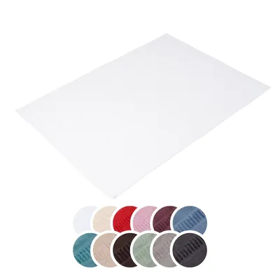 Immagine prodotto di tappeto da bagno liebling 100% Cotonelogico, serie Organic, 900 gr./m², 50 x 70 cm, 60 gradi,  GOTS, asciugatura rapida, bianco