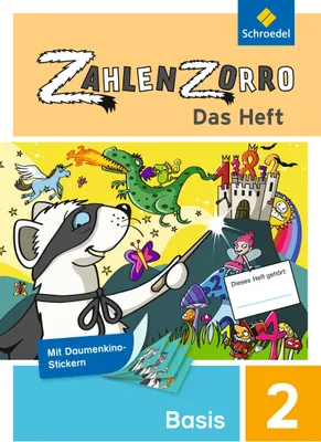 Produktbild von Zahlenzorro - Das Heft. Basisheft 2