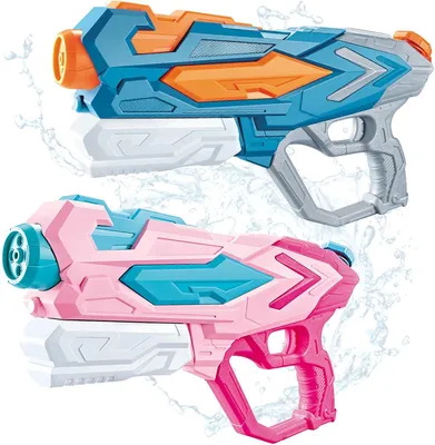 Produktbild von Wasserpistole 2er Set, 900 ml Fassungsvermögen, Reichweite 6-8 m, für den Außenbereich