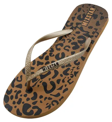Produktbild von Goldener Leopardenpantoffel - Damen