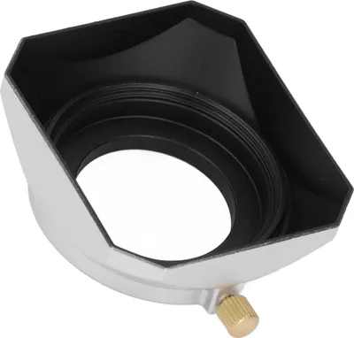 Zdjęcie produktu dla osłona obiektywu 37 mm, kwadratowa osłona, akcesorium, osłona przeciwsłoneczna do aparatów cyfrowych, srebrna