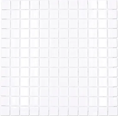 Produktbild von Glasmosaik VP100PUR für Poolbau weiß 31,6x31,6 cm