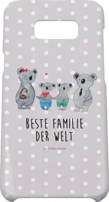 Produktbild von Mr. & Mrs. Panda Samsung Galaxy S8 plus Handyhülle  Koala Familie zwei - Grau Pastell - Geschenk, Cover, Koalabär, Zusammen, Handy, Case, Hülle, Muttertag
