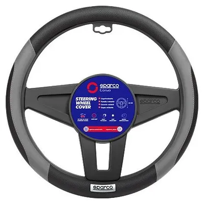 Produktbild von SPARCO SPC1113GR Lenkradbezug Rutschfest Polyurethan Ø37cm Grau Lenkradhülle