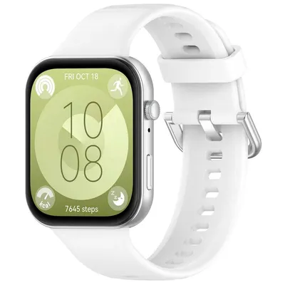 Produktbild von Bizon Strap Uhr Silikon Pro Huawei Watch Fit 3 weiß