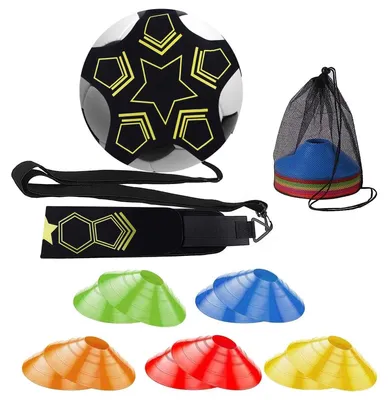 Produktbild von Fußball-Trainingsset mit Kicktrainer und 20 Hütchen