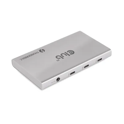 Produktbild von Club3D Thunderbolt4  5-in-1 HUB > 3xThunderbolt/1xUSB  Bu/Bu retail