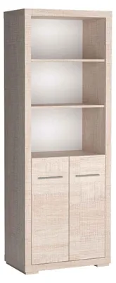 Produktbild von Masseno Buchregal SALERNO,Ideal für Büro, Wohnzimmer oder Lesezimmer, Stil Modern, 70x40,5x192 cm, Ausführung Matt, Eichefarben