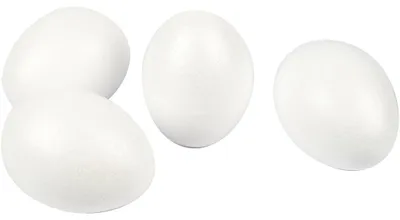 Produktbild von Styropor-Eier, H 10 cm, Weiß, 25 Stk/ 1 Pck [HOB-54322]