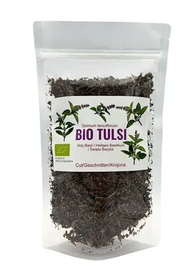 Productafbeelding van Tulsi 300 g - Gehakte heilige basilicabladthee, biologisch