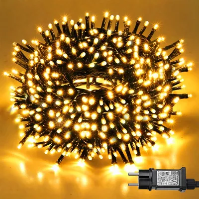Lichtkette 30m 300 LEDs warmweiß für Innen & Außen